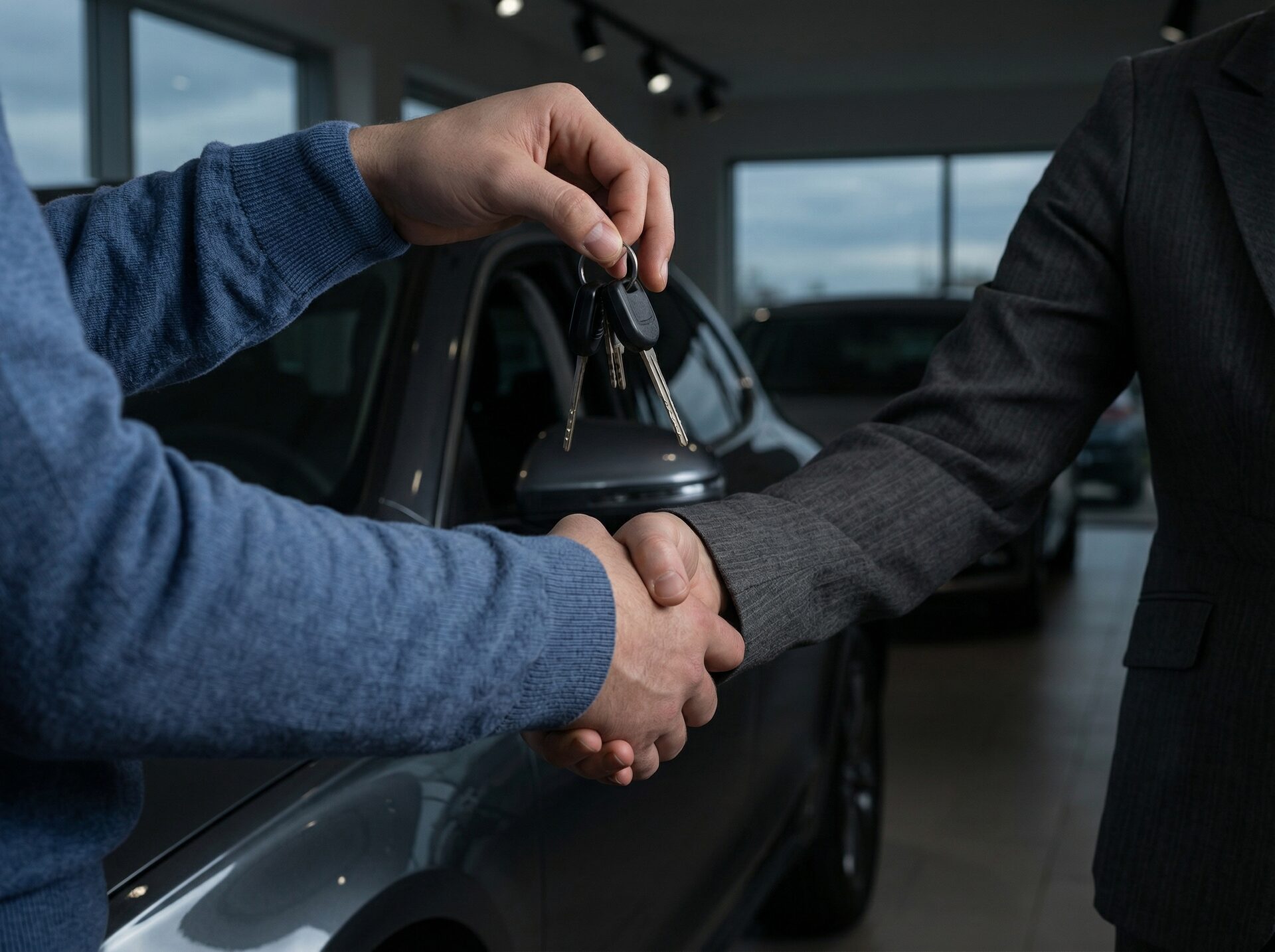 Handshake und Schlüsselübergabe nach erfolgreicher Vorbereitung bei mpuhelp.de mit Charlotte Dargel-Carthaus und Nora Carthaus in Euskirchen.